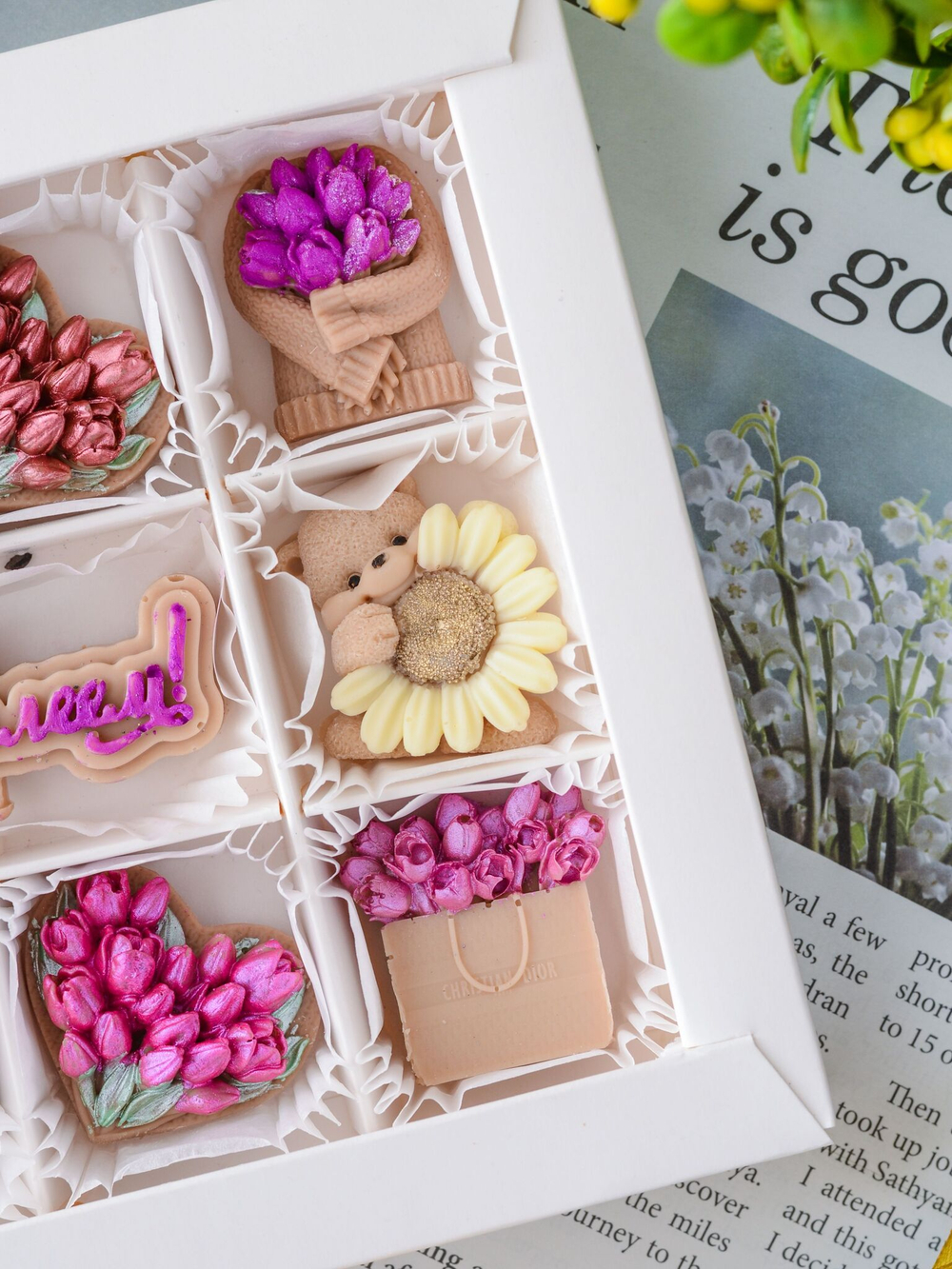 Набор "Весенний" с юбилеем