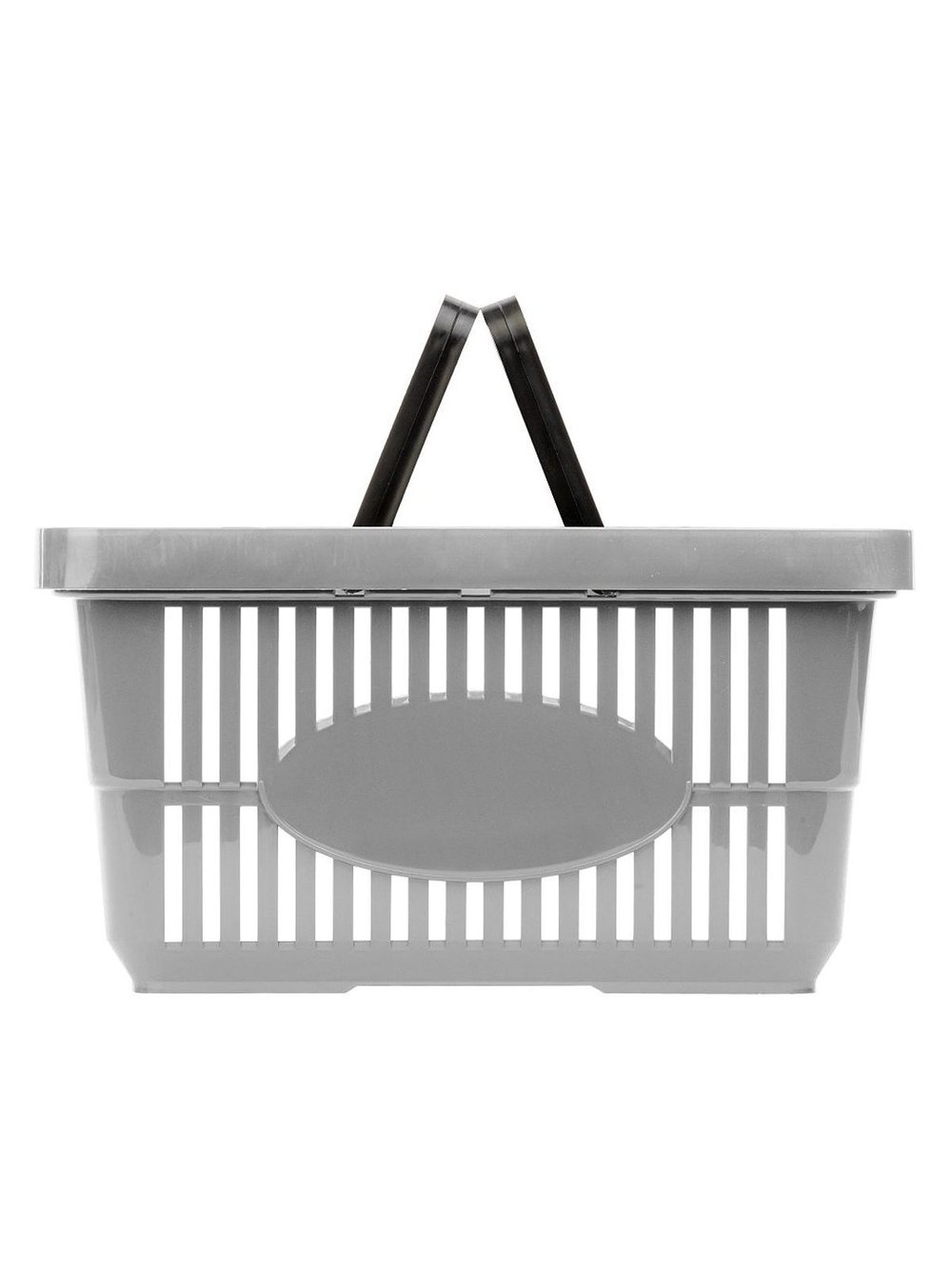 Корзина для покупок (42х30х22 см) серая(1280)