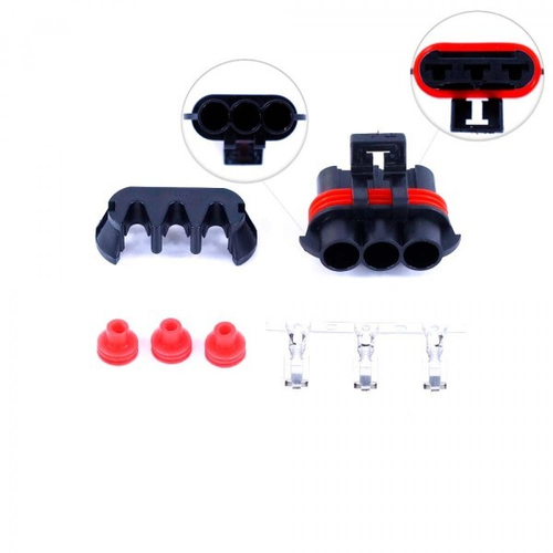 Разъем мотора вентилятора Hella охлаждения двигателя /2190, 1118, Датсун/ с проводами (VOLTON)