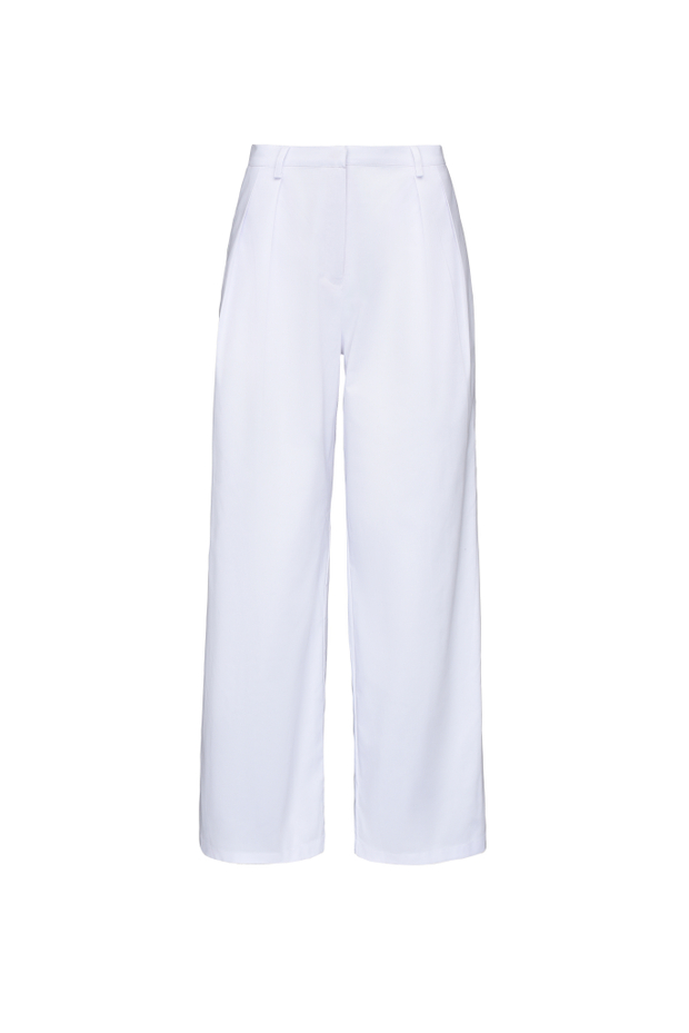 Брюки медицинские женские Юми, белый хлопок