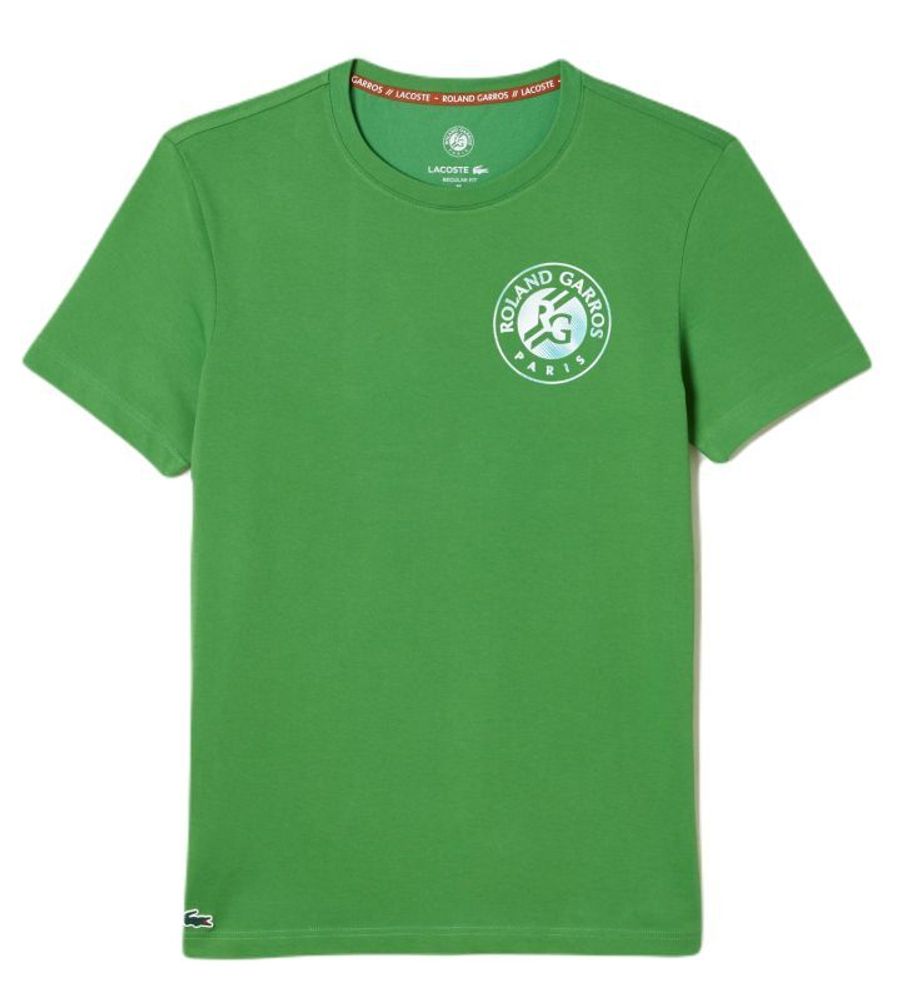 Футболка для мальчика теннисная Lacoste SPORT Roland Garros Edition Cotton T-Shirt - green