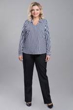 Блузка 1172 синие полоски Novita (Акция)
