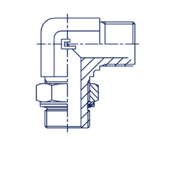 Штуцер FRG90 BSP 1.1/2" BSP 1.1/4"