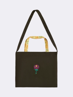 Шоппер хаки Ola Ola x Sample с вышивкой OLA OLA