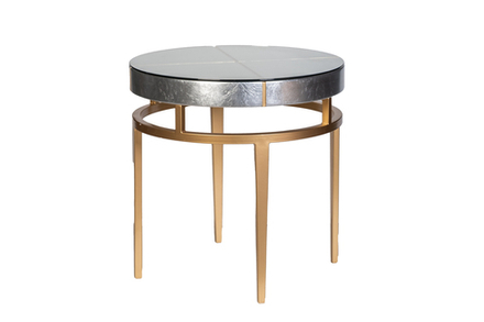 Стол журнальный Garda Decor Garda Decor Футуро (Futuro) серебристый d61*61 см