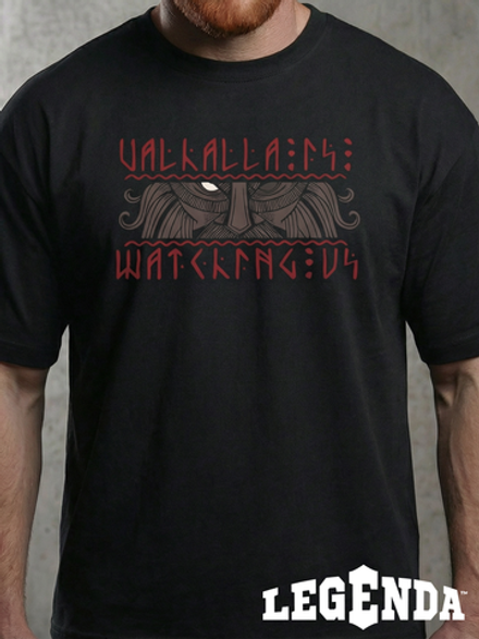 Футболка оверсайз хлопковая мужская LEGENDA Вальхалла черная