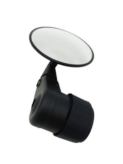 Зеркало круглое 3" панорам. с фонар. 3 степ. своб. крепл. на липучке, черное (6-647158)