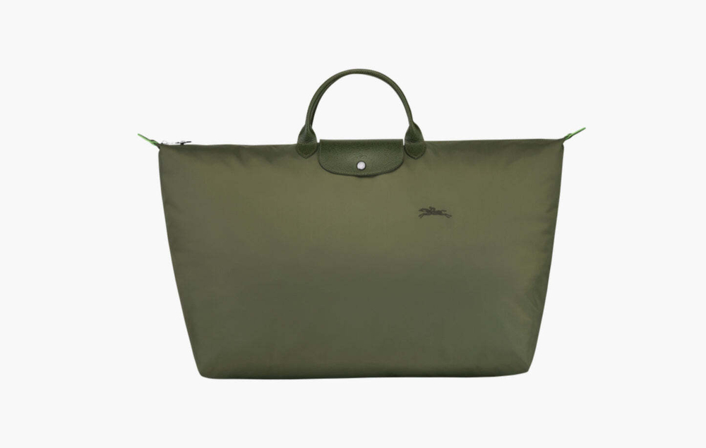 Longchamp Le Pliage Green Recycled Canvas M Travel Bag "Forest"
