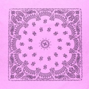 Бандана розовая чёрный огурец (020)