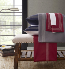 Пододеяльник 200х220 Sharmes Merrow stitch бордовый