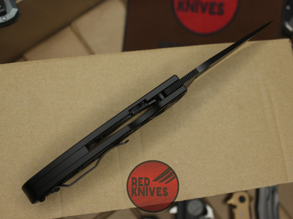 Нож Spyderco Edgerati - черный клинок, рукоять черный алюминий