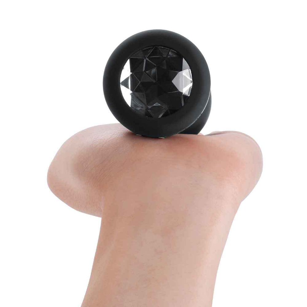 b-Vibe Vibrating Jewel Plug XXL - Анальная вибропробка