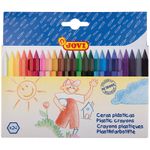 Карандаши (мелки) пластиковые JOVI 24цв., шестигранные, картон, европодвес