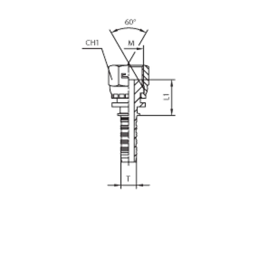 Фитинг DN 10 DKM (Г) 14x1.5 CAST