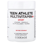 Codeage, Sport, мультивитамины для подростков, 60 растительных капсул