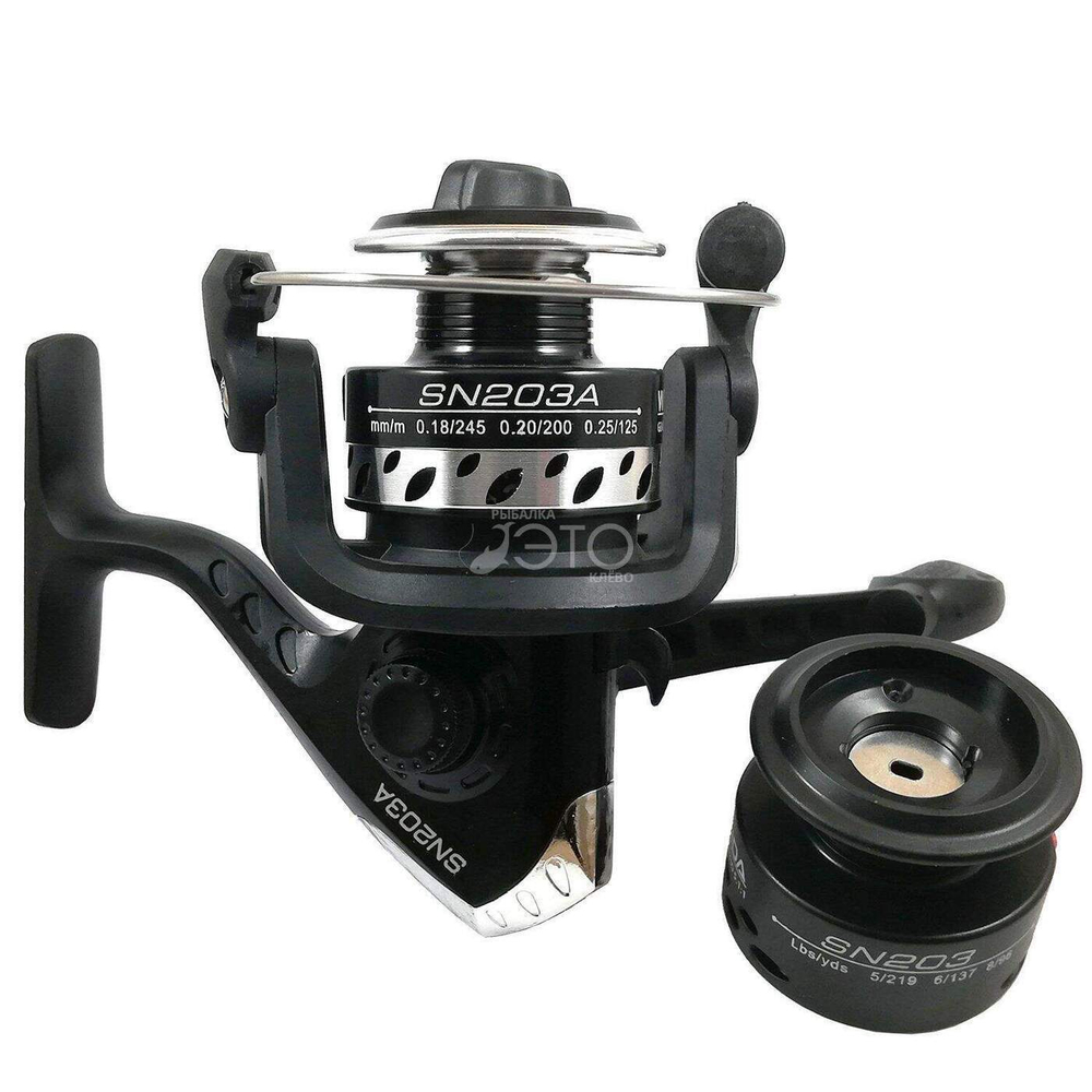 Катушка безынерционная SN203A KAIDA + шпуля