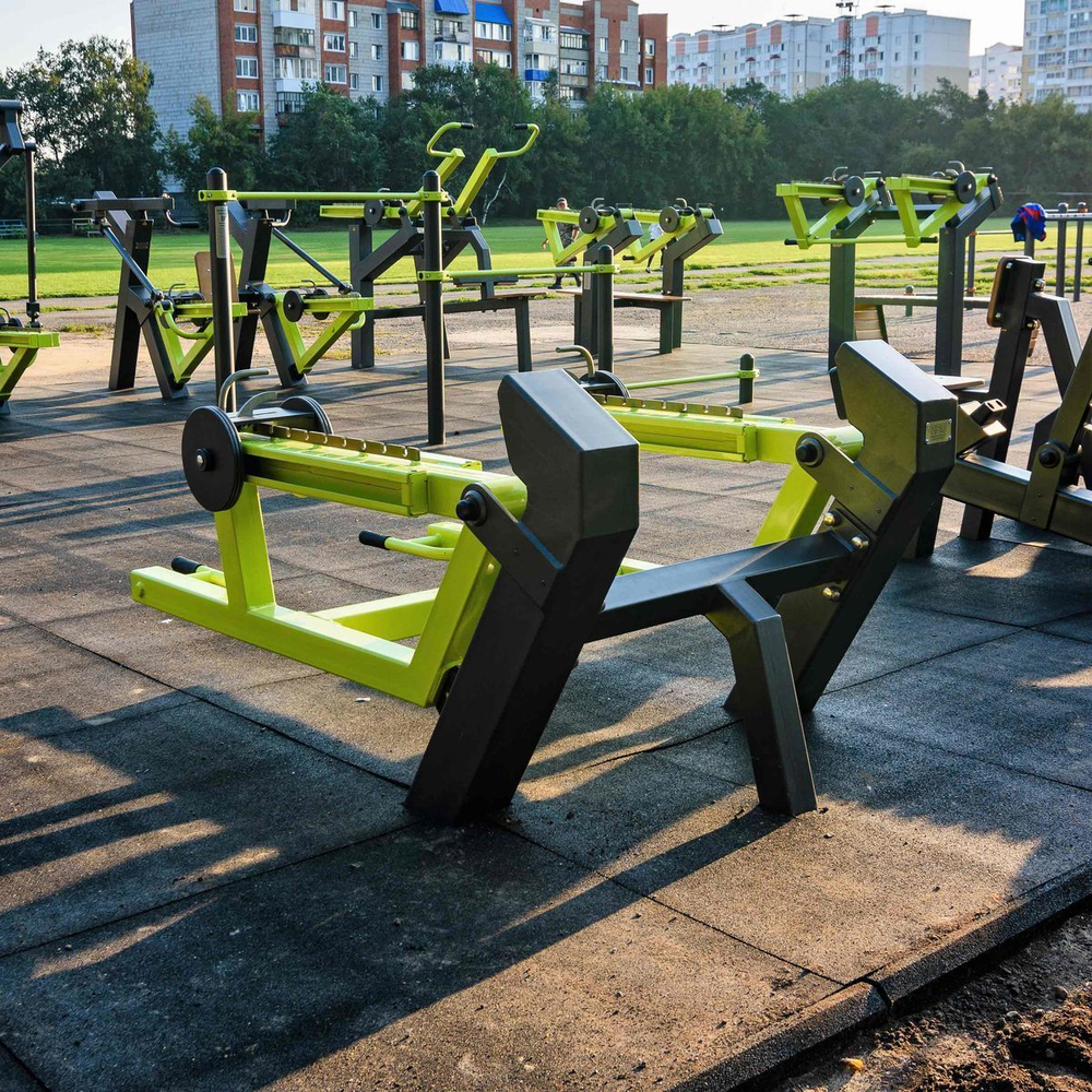 Power-1813 Уличный тренажер Становая тяга с переменной нагрузкой ZAVODSPORTA