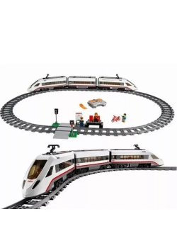 Конструктор Сити Скоростной пассажирский поезд 610 деталей