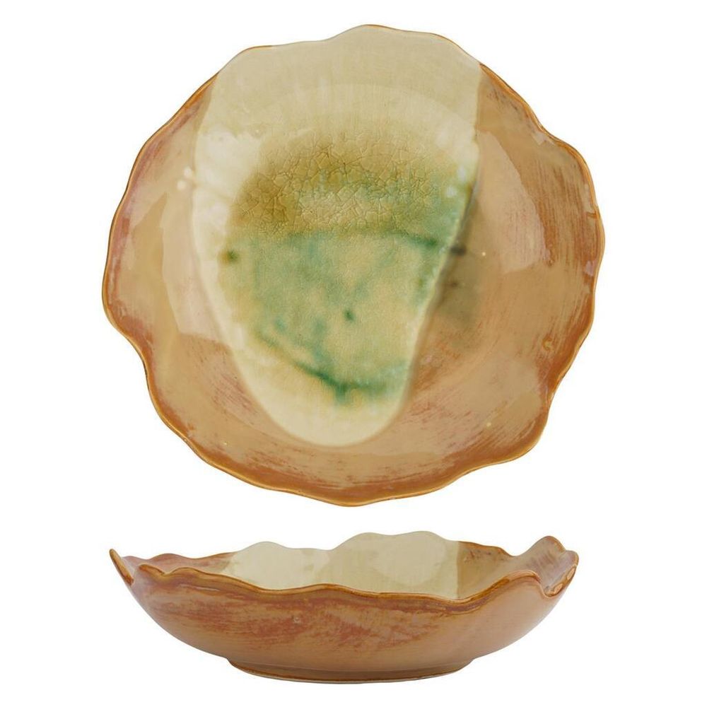 Салатник 500 мл d 21,5 см h5,5 см Light Brown Crush Spots Frutti di Mare P.L. [1]