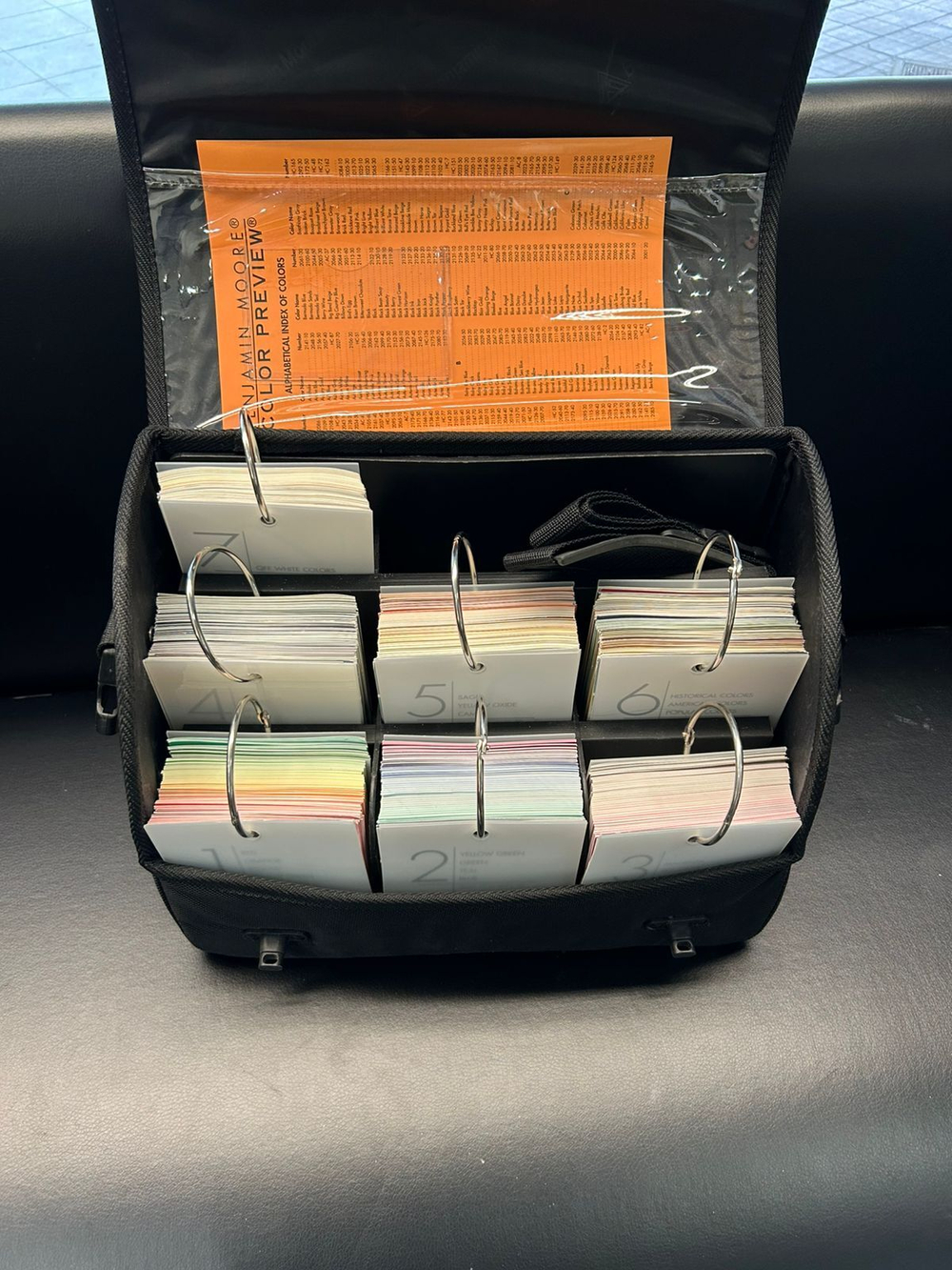 Сумка дизайнера с колеровочными палитрами (7шт) Benjamin Moore ( Color Preview )