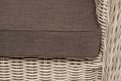 "Гляссе" диван трехместный из искусственного ротанга, цвет бежевый