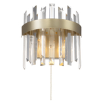 Citilux Лаура CL301422 Бра хрустальное с выключателем Шампань