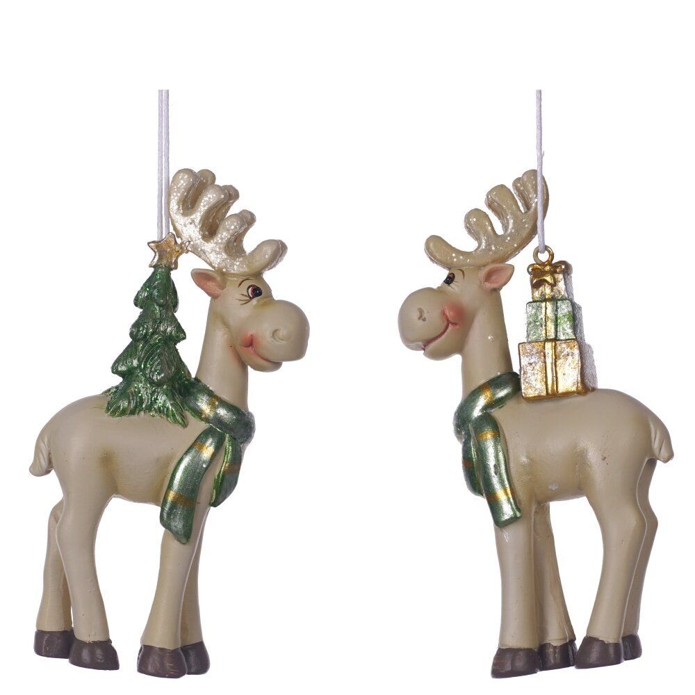 GAEM Фигурка декоративная подвесная "Олень", L5,5 W2,5 H11 см, 2в.