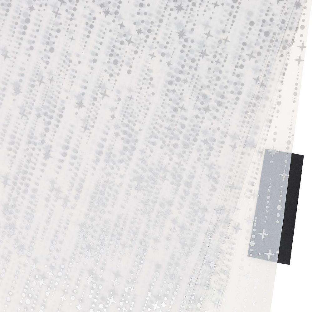 Пленка ЛИСТ "Звездопад" 58x58см 55mic (20шт) (Белый)