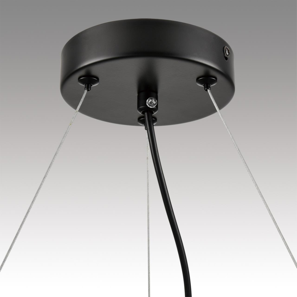 8232/6 COMFI LN26 230 черный/прозрачный, металл/стекло Светильник подвесной LED GX70 6*10W 220V NATALINA