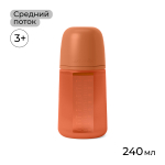 Силиконовая бутылочка Suavinex Colour Essence 240 мл, соска М