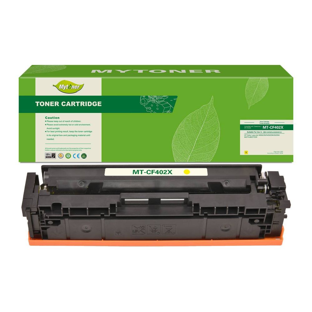 Картридж MyToner, аналог HP CF402X/201X желтый 2.3k с чипом