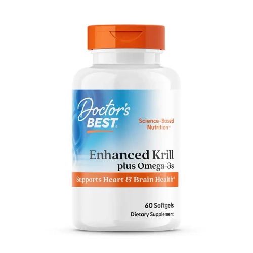 Enhanced Krill Plus Omega3s 60 Мягких капсул Doctors Best