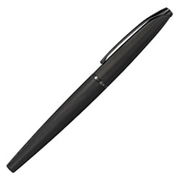 Черная ручка-роллер с гравировкой Cross ATX Selectip Brushed Black PVD