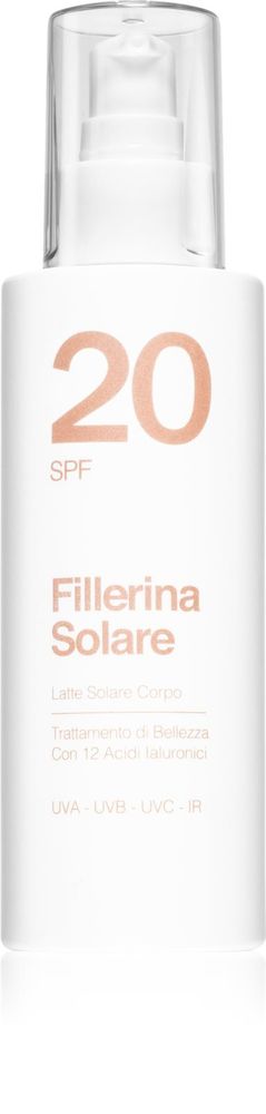 Fillerina  солнцезащитный крем для тела SPF 20 Sun Beauty Latte Solare Corpo