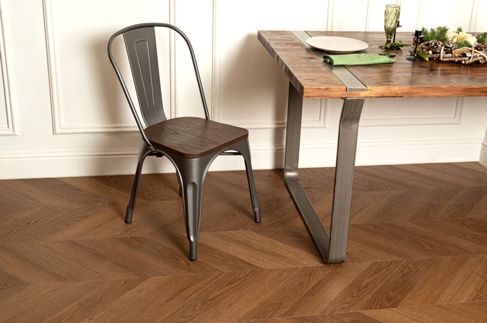 Кварцвиниловая плитка VINILAM Parquet Chevron Шеврон Плезир