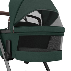 Детская коляска Maxi-Cosi Fame 3 в 1 с автокреслом CabrioFix Essential black Twillic Green/зеленый