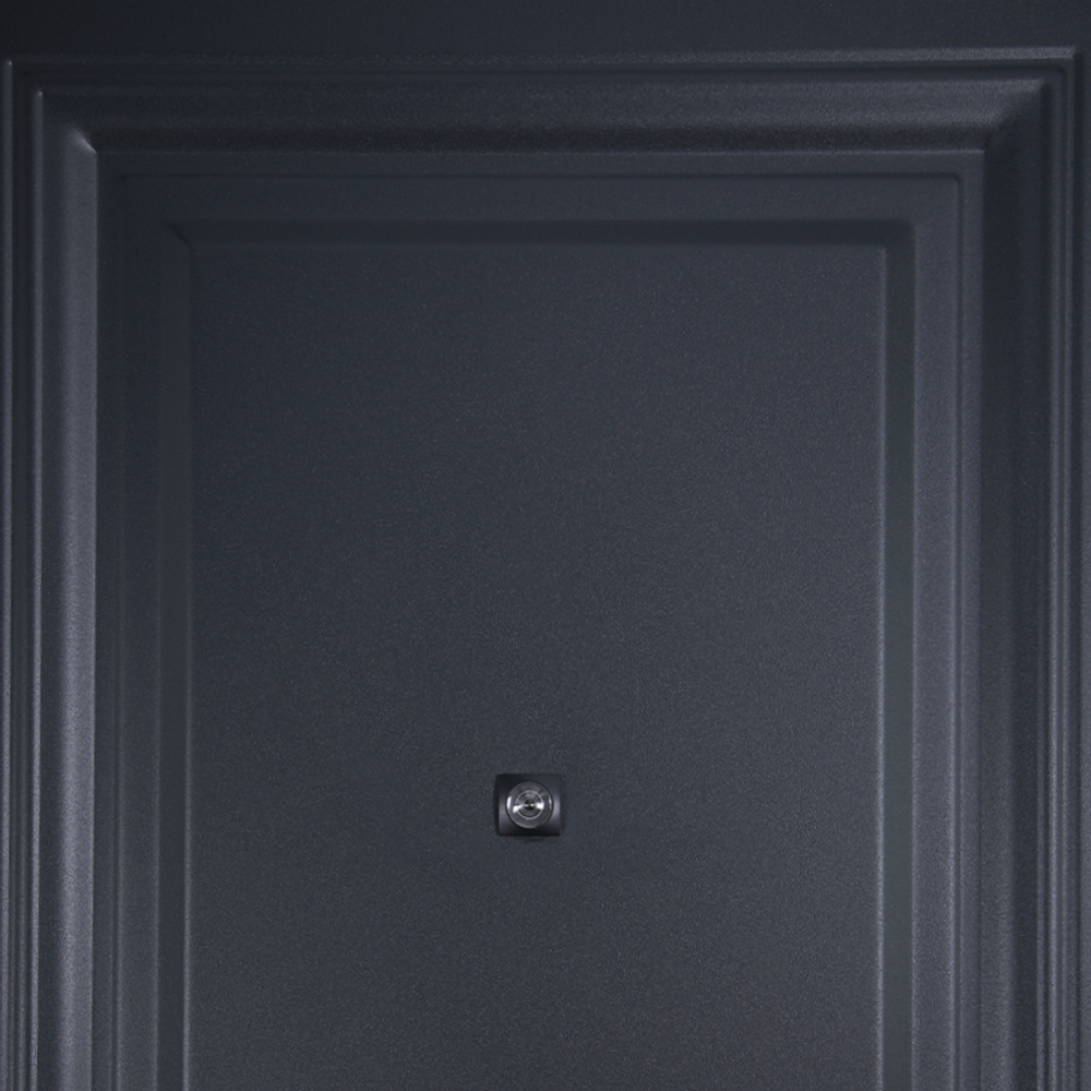 Входная металлическая дверь Ювентус металл штамп Графит/МДФ 10мм, цвет графит софт