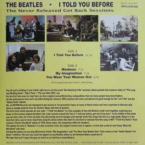 The Beatles / I Told You Before (LP)