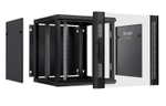 Шкаф настенный 19", 18U Cabcoil CC-WL-18.6.6-G-BK