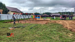 Монтаж уличных качелей Sv Sport Maxi х 2