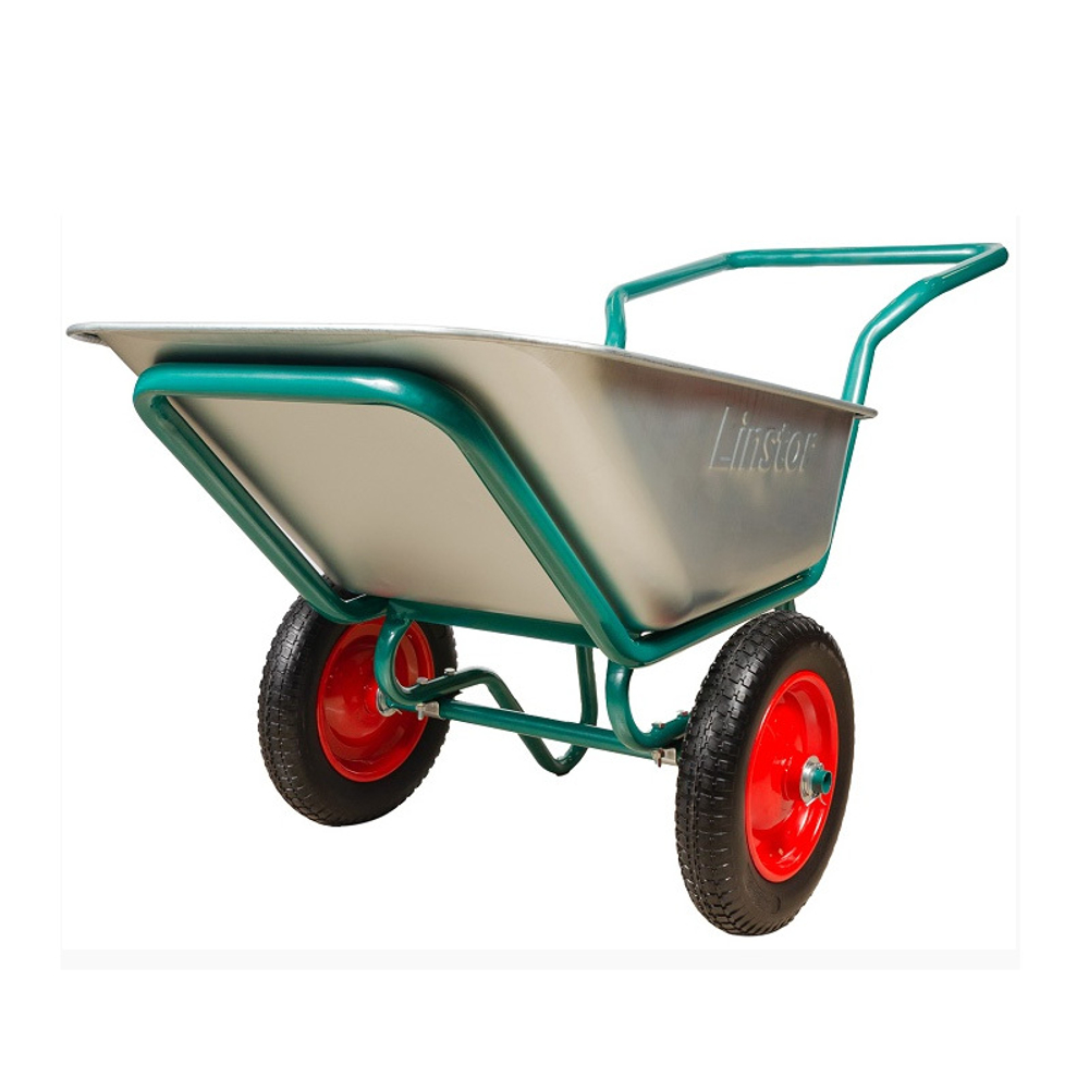 Тачка строительная Linstor 2-колесная, 110л, 43.110.260 LUX