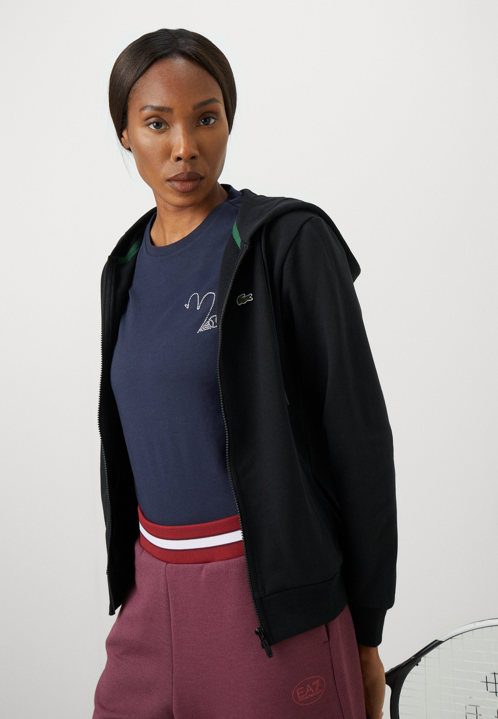 Lacoste Толстовка на молнии - Чёрный (L0641G01C-Q11)