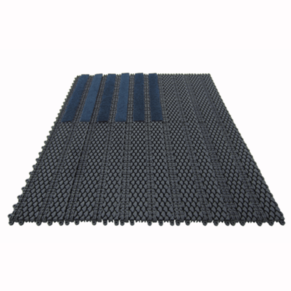 Модульное грязезащитное покрытие Safe Step с ворсовыми вставками