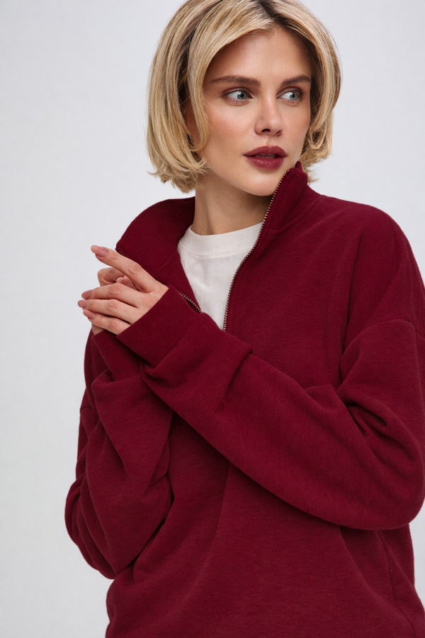 Бордовые брюки Sean