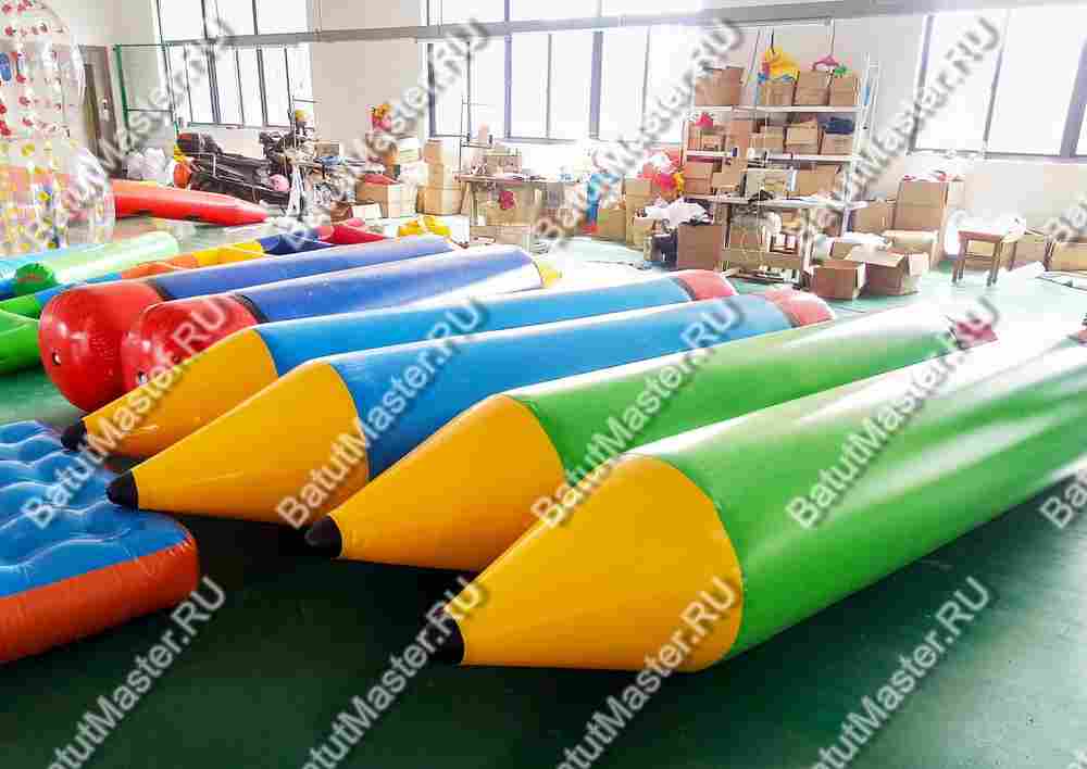 Надувная командная игра "Карандаши", 2,8*0,6*0,6 м