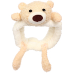 Повязка на голову косметическая «ДАЙМОНД Ми», мишка с лапками, цвет лавандовый, серый, и бежевый, 20*5.5см (ZIP пакет)