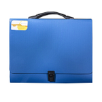 Папка-портфель на застежке Alingar, А4 360х265х40 мм, пластиковая, 800 мкм, ассорти, матовая, карман для визитки, "Flossy"