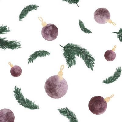 Новогодние шарики сиреневые