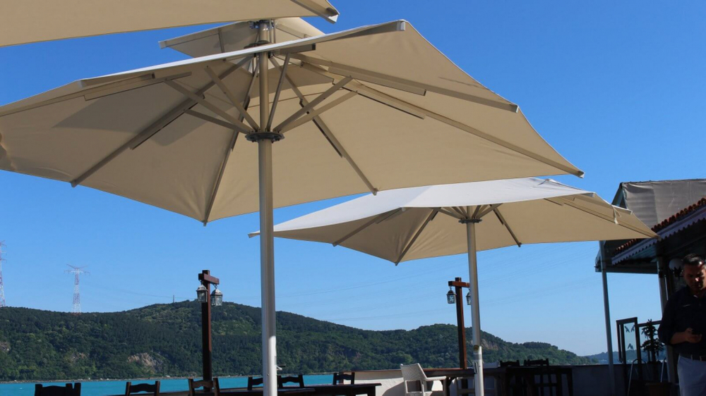 Зонт профессиональный 3х3 м Theumbrela Semsiye Evi Mega Telescopic