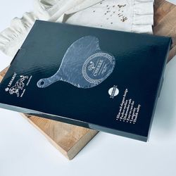 Lenardi 232-027 Сервировочная доска/блюдо 35см для сыра BLACKWOOD в под.уп.(х16)Фарфор